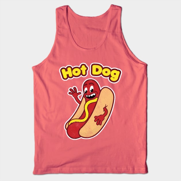 Hot Dog Tank Top by toadyco